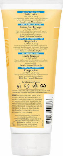 Burt's Bees Milk & Honey Ενυδατική Lotion Σώματος για Κανονικές έως Ξηρές Επιδερμίδες 170gr