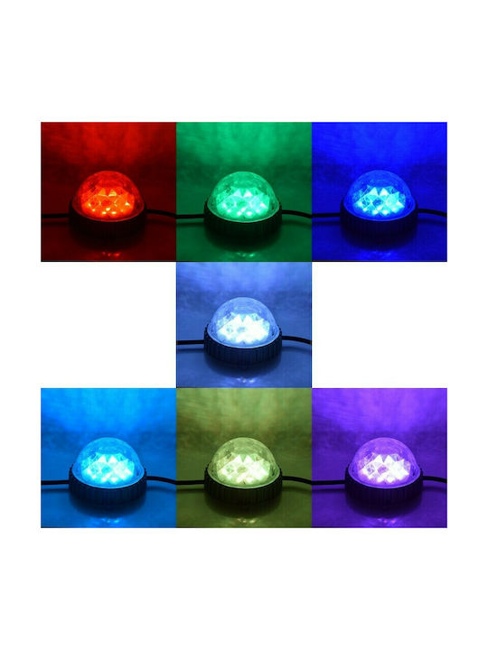 GloboStar Διακοσμητικό Φωτιστικό LED RGB Party Light 12x12x7εκ.
