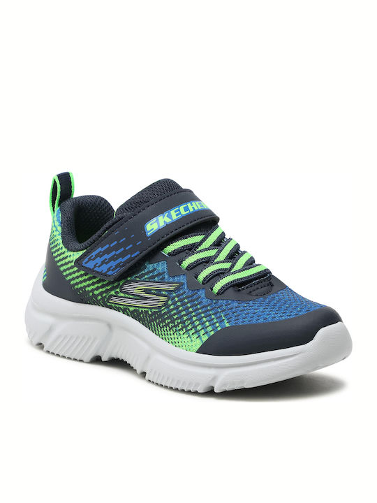 Norvo Kids Sports Shoes Running with Hoop & Loop Closure Navy Blue