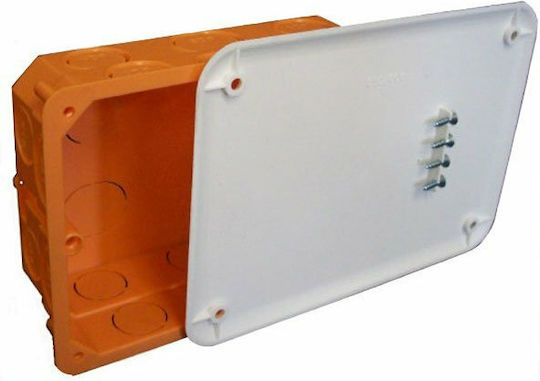 Dabler Cutie electrică îngropată Ramificare Cutie de joncțiune cu 25 de porturi și capac cu șurub (150x100mm) în culoarea Portocaliu