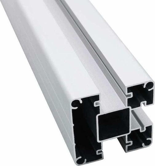 vidaXL Zaunpfahl für den Garten aus Aluminium 7x7x185cm 2Stück Silver