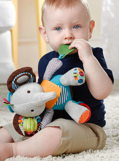 Skip Hop Pendant Toy for Crib and Stroller with Teether and Mirror Bandana Buddies Elephant 306202