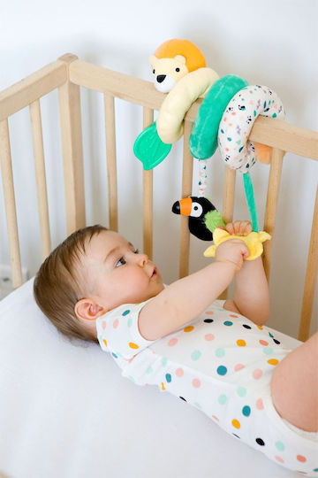 Baby to Love Spiral Toy for Crib and Stroller with Mirror Activities Lion Cub