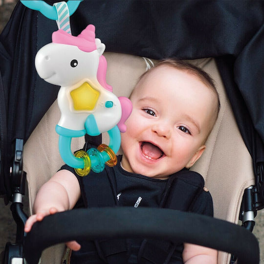 Baby Clementoni Pendant Toy for Car with Music Electronic Unicorn for 3++ Months 1000-17333