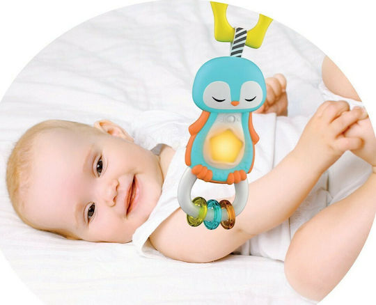 Baby Clementoni Κρεμαστό Παιχνίδι Κούνιας και Καροτσιού με Μουσική Ηλεκτρονικός Πιγκουίνος για 3+ Μηνών