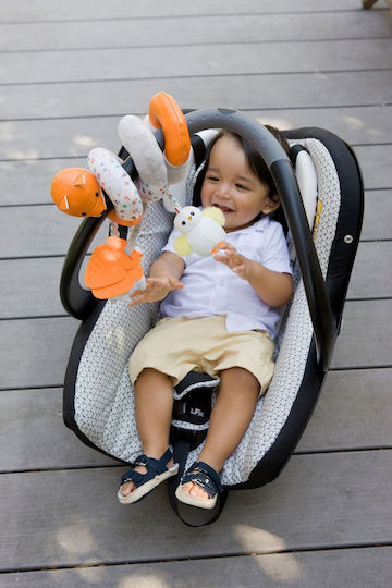 Baby to Love Spiral Toy for Crib and Stroller with Teether Activities Fox