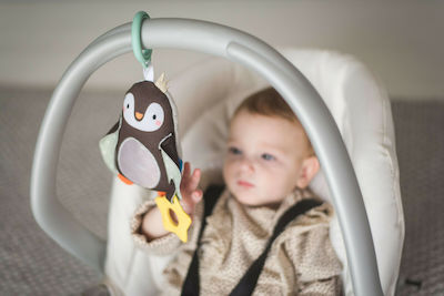 Taf Toys Anhänger Spielzeug für Auto mit Beißring Prince the Penguin für 0++ Monate 12305