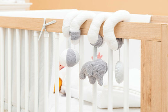 Nattou Spiral Toy for Crib and Stroller with Mirror Tembo for 0++ Months