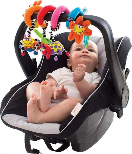 Playgro Spirală Jucărie pentru Leagăn și Cărucior cu Teether Twirly Whirly Bugs