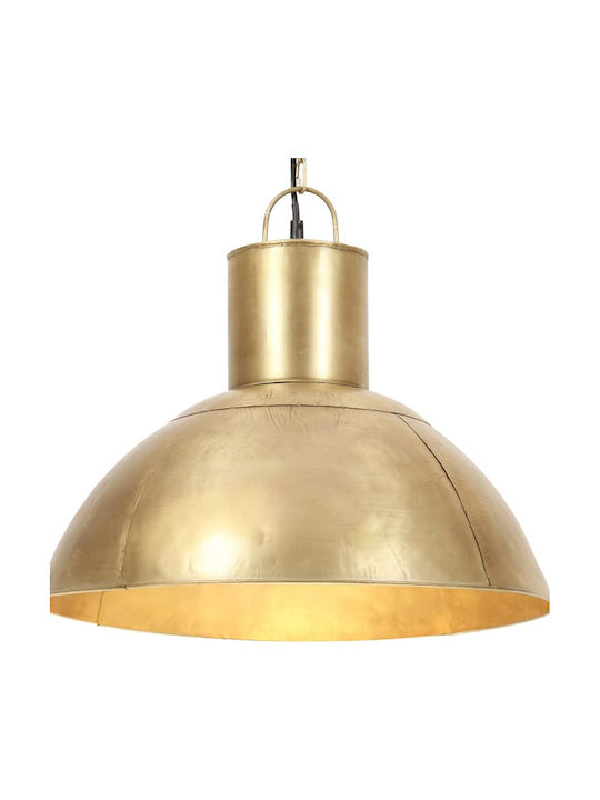 vidaXL Pendant Light Single-Light Bell for Socket E27 Bronze