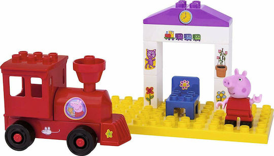 Big Τουβλάκια Playbig Bloxx Peppa Pig Train Stop για 1.5-5 Ετών 15τμχ