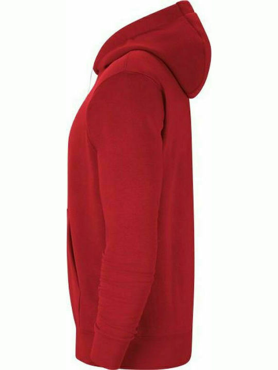 Fleece Kinder-Sweatshirt mit Kapuze und Taschen Rot Park 20
