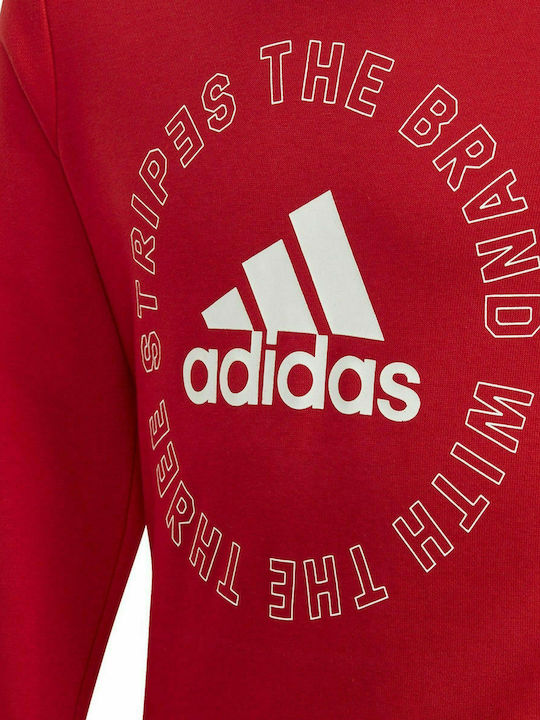 Adidas Kids Sweatshirt Red Bold Crew