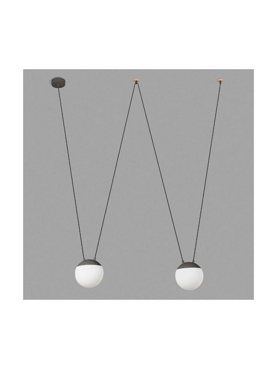 Faro Barcelona Mine Pendant Light Two-Light for Socket E27 White