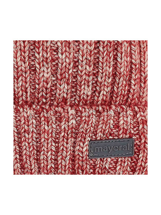 Mayoral Kids Beanie Knitted Burgundy