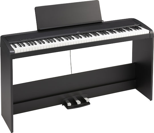 Korg Electric Stage Piano B2 SP Stand Set with 88 Weighted Keys Built-in Speakers and Connection with Headphones Black