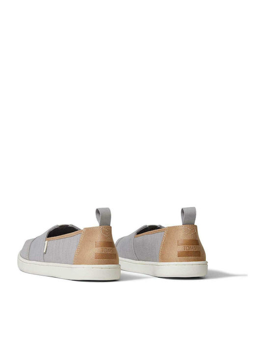Kids Espradrilles Slip-On Gray Alpargata Woven Youth