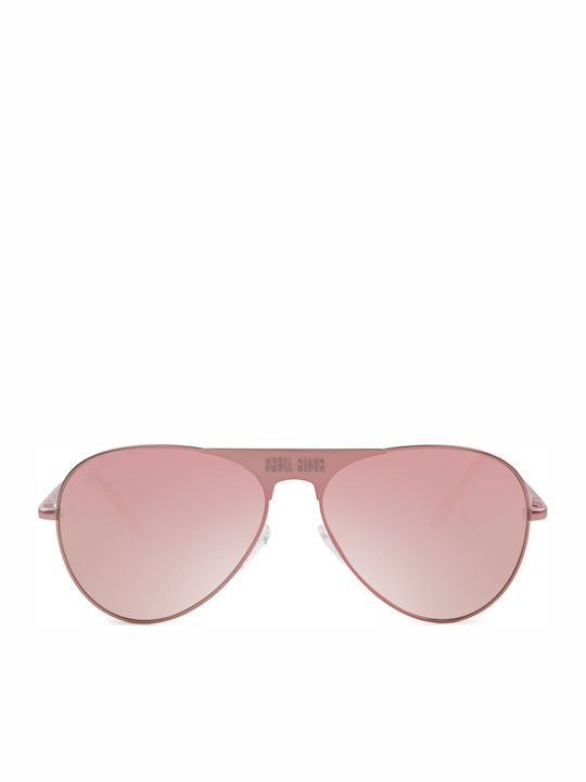 Skull Rider Mia Men's Sunglasses with Pink Metal Frame and Pink Lens