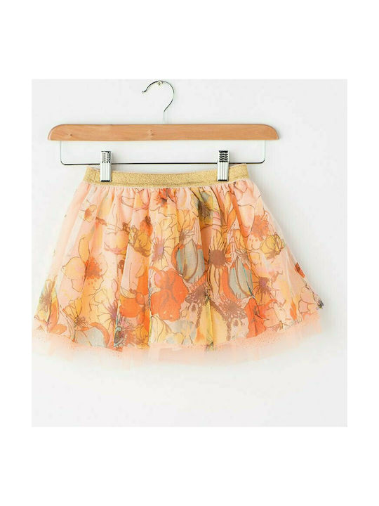 Desigual Kids Tulle Skirt Orange Aiguafreda