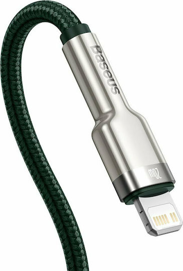 Baseus Cafule Metal Braided USB-C to Lightning Cable 20W Green 2m (CATLJK-B06)