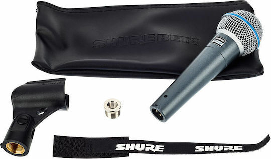 Shure Beta 58A Σετ Δυναμικό Μικρόφωνο XLR Χειρός για Φωνητικά σε Γκρι Χρώμα Set