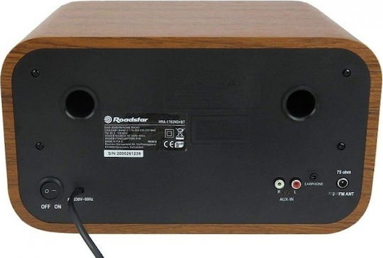 Roadstar Аудиосистема 1 HRA-1782ND+BT 30W с CD / Цифрови медии Player и Bluetooth Кафяв