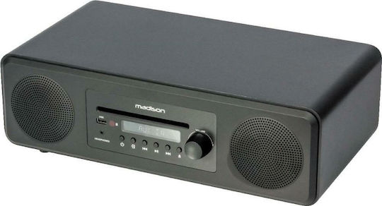 Madison Ηχοσύστημα 2.0 Mad-Melody MAD-MELODY-BK 50W με CD / Digital Media Player και Bluetooth Μαύρο