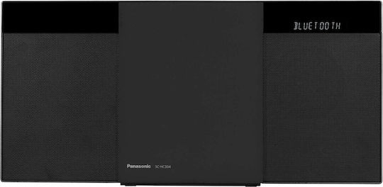 Panasonic Ηχοσύστημα 2.0 SC-HC304 20W με CD Player και Bluetooth Μαύρο