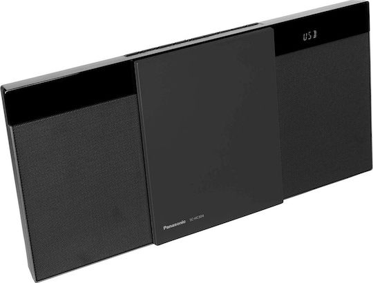 Panasonic Ηχοσύστημα 2.0 SC-HC304 SC-HC304EG-K 20W με CD Player και Bluetooth Μαύρο