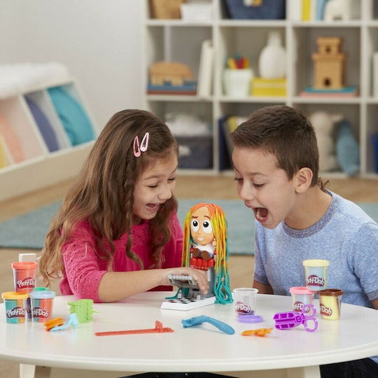 Hasbro Play-Doh Knete - Spiel-Set Crazy Cuts Stylist Hair Salon für Alter 3+ 8 Stück