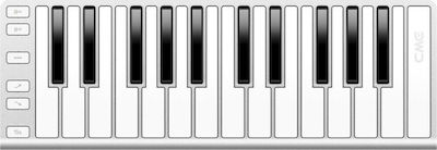 CME Midi Keyboard Xkey με 25 Πλήκτρα σε Ασημί Χρώμα