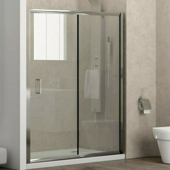 Karag New Flora 500 Duschwand für Dusche mit Schieben Tür 70x180cm Klarglas