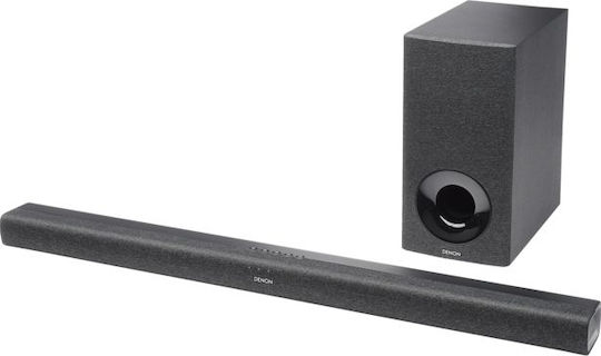 Denon DHT S416 Soundbar 2.1 Bluetooth, HDMI și Wi-Fi cu Telecomanda Negru