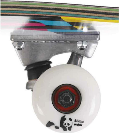 Enjoi Panda Stripes Resin 7.75'" Komplett Kurzboard Mehrfarbig