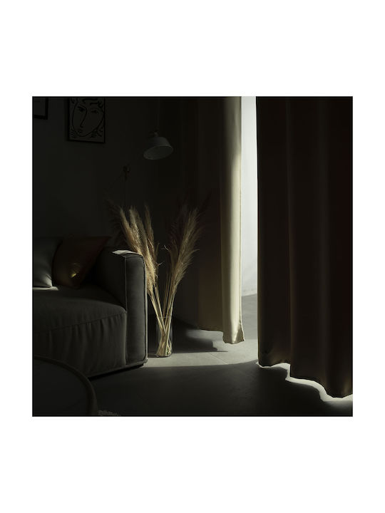 Beauty Home Κουρτίνα Συσκότισης με Τρουκς Μπέζ 140x270εκ.