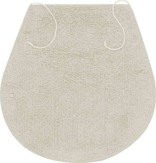 vidaXL Rutschfest Set Badematten Baumwolle Toilette 133224 White 3Stück