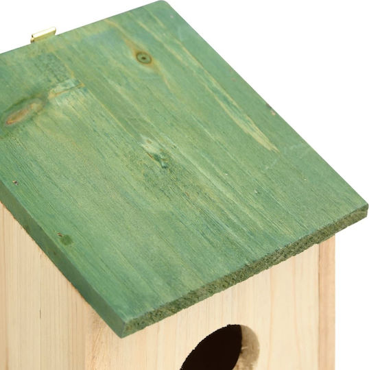 vidaXL Vogelnest Hölzern Grün