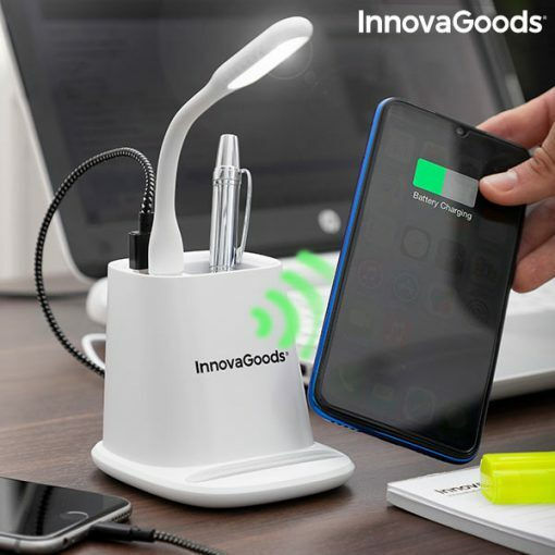InnovaGoods Kabelloses Ladegerät (Qi Pad) Weißs (V0103210)