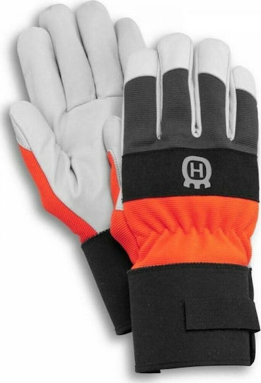 Husqvarna Classic Gloves for Work Garden Orange Leather/Cotton 1pcs