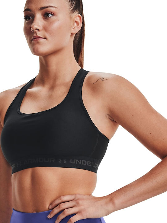 Crossback Mid Women's Sports Bra without Padding Black
