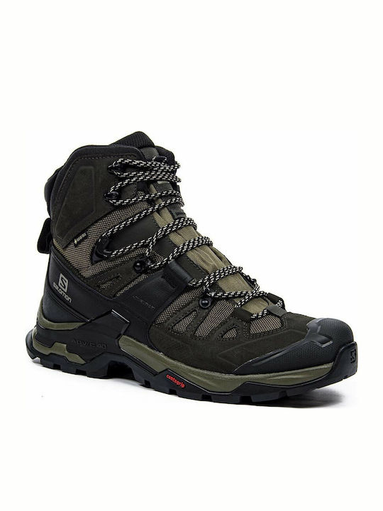 Salomon Quest 4 GTX Men's Hiking Waterproof Boots with Gore-Tex Membrane Olive Night / Peat / Safari