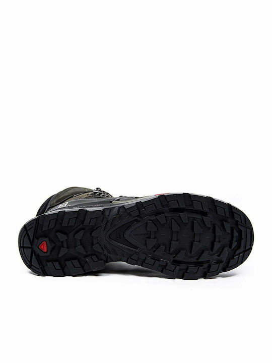 Salomon Quest 4 GTX Men's Hiking Waterproof Boots with Gore-Tex Membrane Olive Night / Peat / Safari