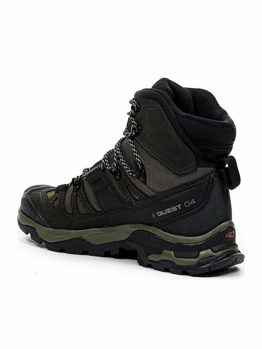 Salomon Quest 4 GTX Men's Hiking Waterproof Boots with Gore-Tex Membrane Olive Night / Peat / Safari