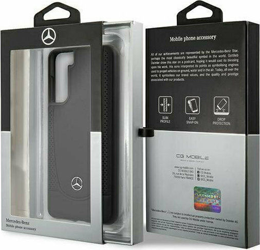 Mercedes-Benz Urban Back Cover Piele Negru (Galaxy S21+ 5G)