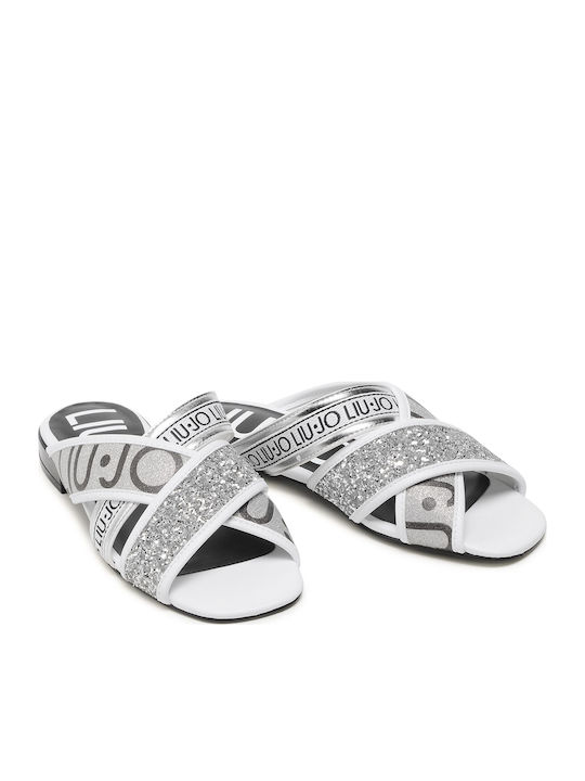 Astra Women's Flat Sandals in Silver Color