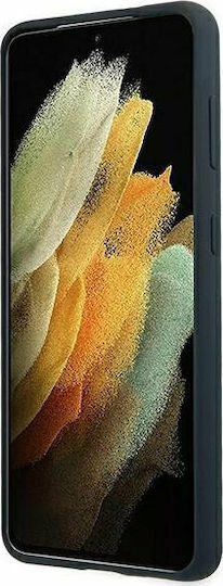 BMW Signature Umschlag Rückseite Silikon Marineblau (Galaxy S21+ 5G)