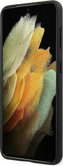 Ferrari Off Track Leather Nylon Stripe Umschlag Rückseite Kunststoff Rot (Galaxy S21 5G)