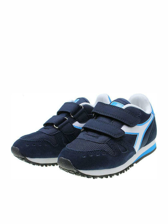 Diadora Kids Sneakers Simple Run with Scratch Navy Blue