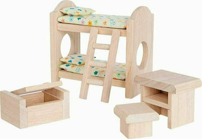 Plan Toys Kids Room Classic Furniture for Dollhouse