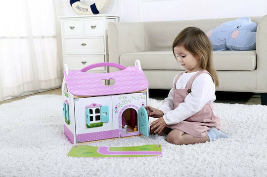Tooky Toys Căsuță de păpuși din lemn